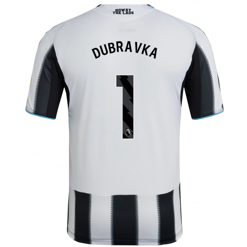 Danxen Mujer Camiseta Martin Dúbravka #1 Negro Blanco 1ª Equipación 2025/26 La Camisa México