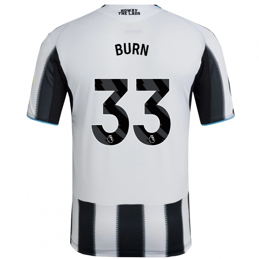Danxen Mujer Camiseta Dan Burn #33 Negro Blanco 1ª Equipación 2025/26 La Camisa México