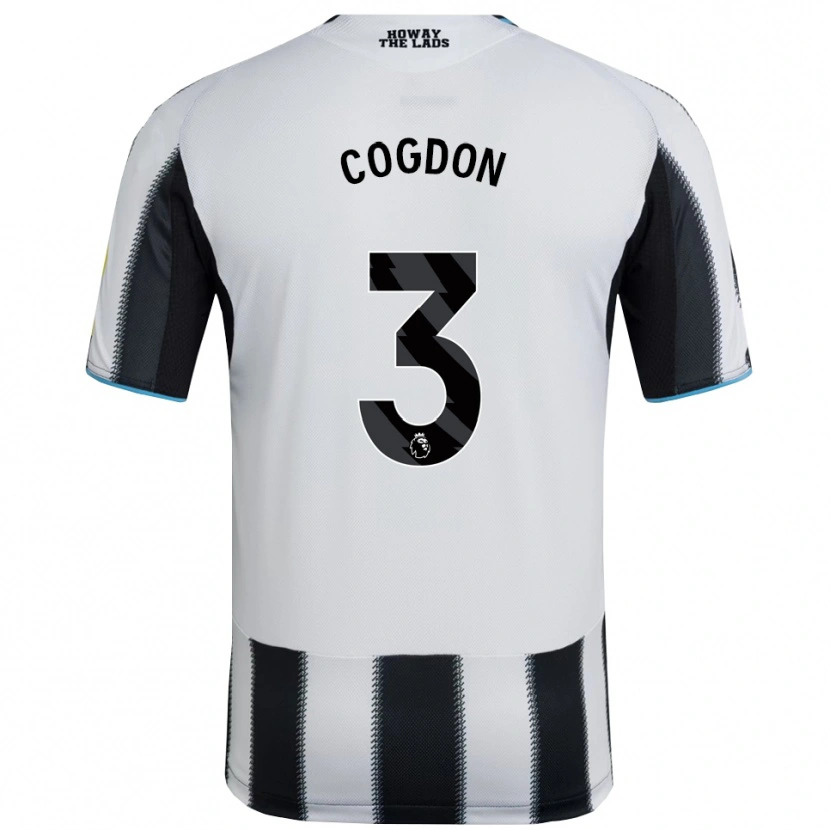 Danxen Mujer Camiseta Jude Cogdon #3 Negro Blanco 1ª Equipación 2025/26 La Camisa México