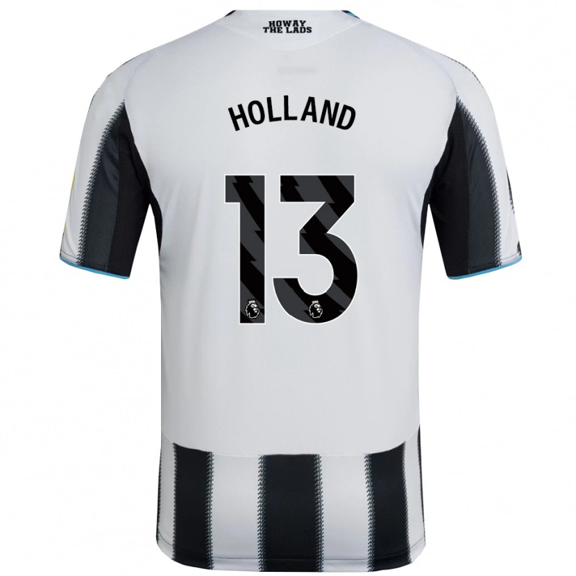 Danxen Mujer Camiseta Oliver Holland #13 Negro Blanco 1ª Equipación 2025/26 La Camisa México