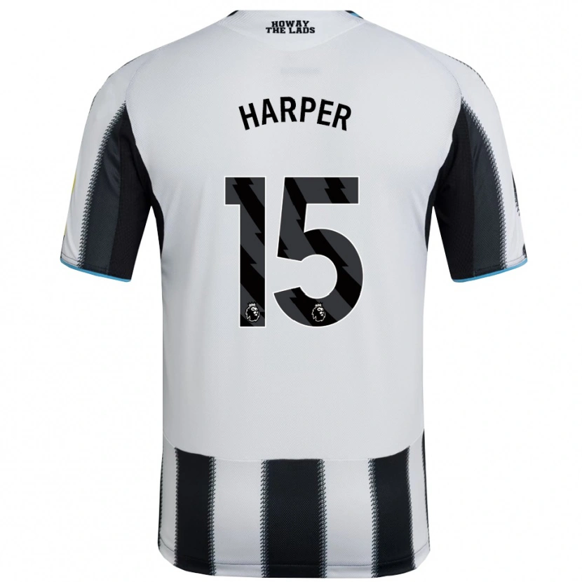 Danxen Mujer Camiseta Fraser Harper #15 Negro Blanco 1ª Equipación 2025/26 La Camisa México