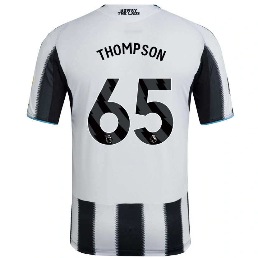 Danxen Mujer Camiseta Ciaran Thompson #65 Negro Blanco 1ª Equipación 2025/26 La Camisa México