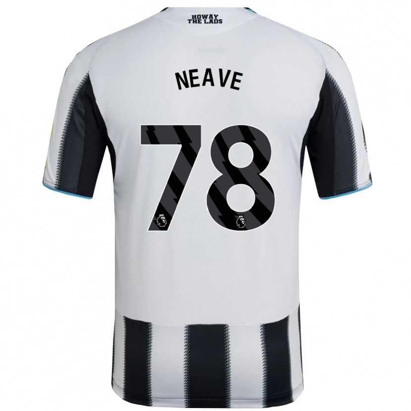 Danxen Mujer Camiseta Sean Neave #78 Negro Blanco 1ª Equipación 2025/26 La Camisa México