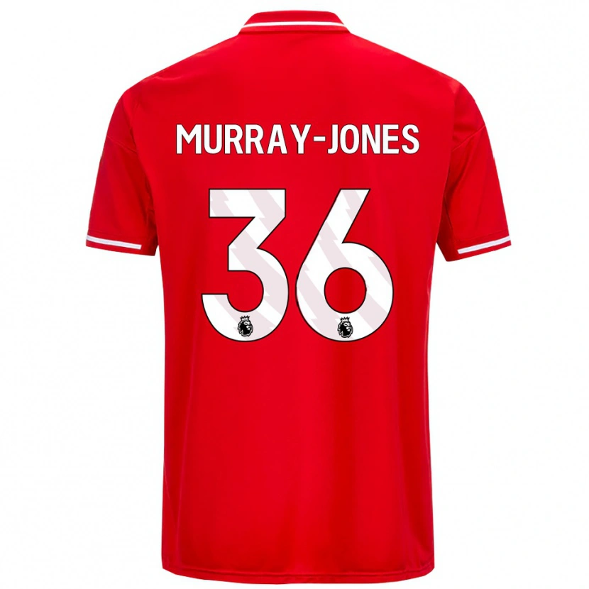 Danxen Mujer Camiseta George Murray-Jones #36 Rojo Blanco 1ª Equipación 2025/26 La Camisa México
