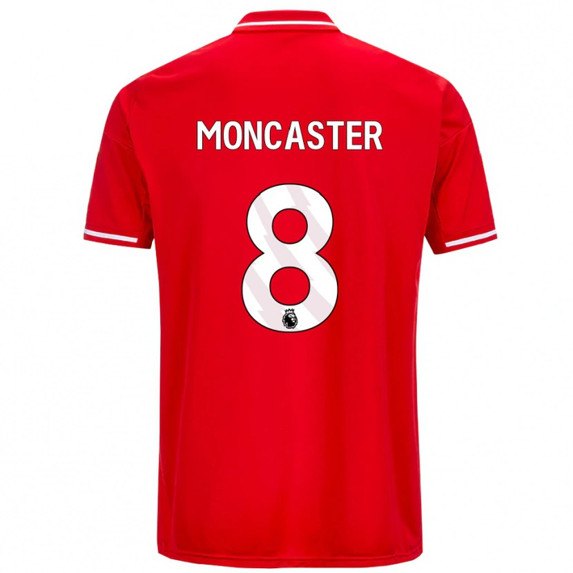 Danxen Mujer Camiseta Mai Moncaster #8 Rojo Blanco 1ª Equipación 2025/26 La Camisa México