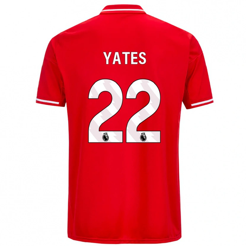 Danxen Mujer Camiseta Ryan Yates #22 Rojo Blanco 1ª Equipación 2025/26 La Camisa México