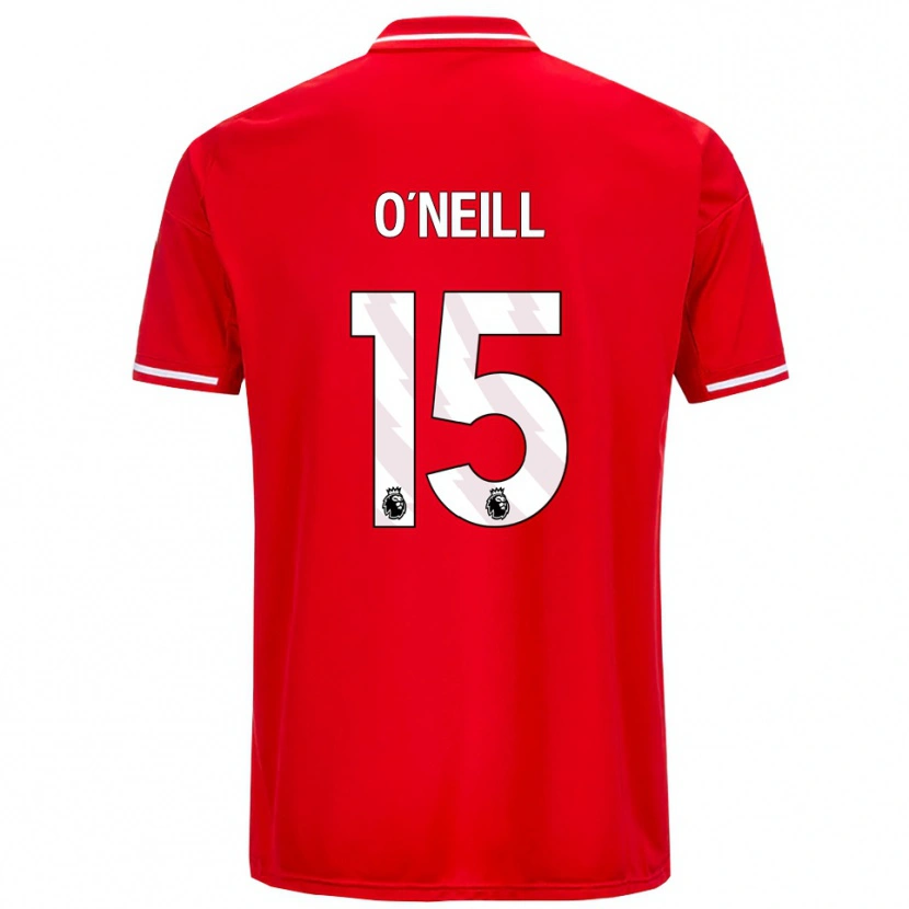 Danxen Mujer Camiseta Laura-Jayne O'neill #15 Rojo Blanco 1ª Equipación 2025/26 La Camisa México