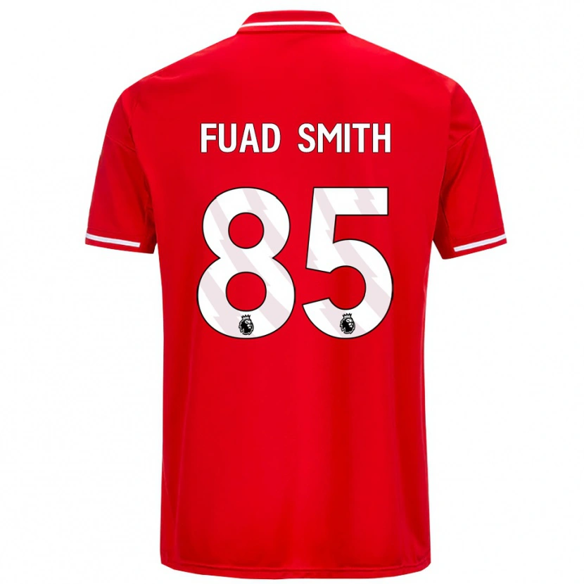 Danxen Mujer Camiseta Fuad Smith #85 Rojo Blanco 1ª Equipación 2025/26 La Camisa México