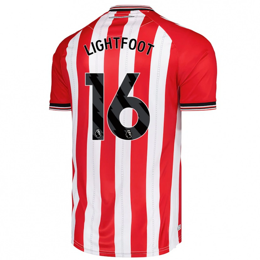 Danxen Mujer Camiseta Archie Lightfoot #16 Rojo Blanco 1ª Equipación 2025/26 La Camisa México