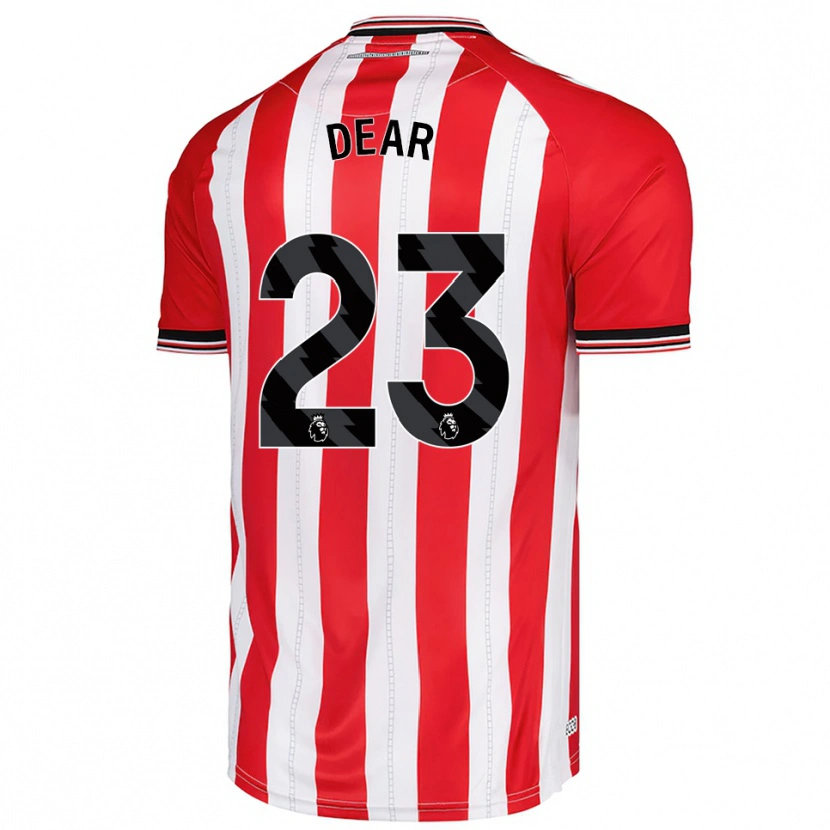 Danxen Mujer Camiseta Jenna Dear #23 Rojo Blanco 1ª Equipación 2025/26 La Camisa México
