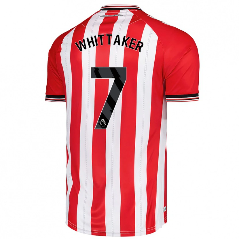 Danxen Mujer Camiseta Jack Whittaker #7 Rojo Blanco 1ª Equipación 2025/26 La Camisa México