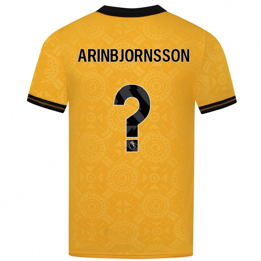 Danxen Mujer Camiseta Palmi Arinbjornsson #0 Amarillo Negro 1ª Equipación 2025/26 La Camisa México