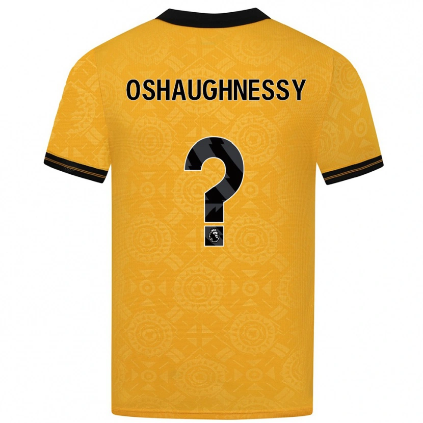 Danxen Mujer Camiseta Joe Oshaughnessy #0 Amarillo Negro 1ª Equipación 2025/26 La Camisa México