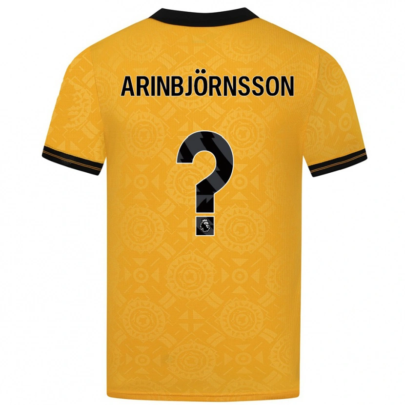 Danxen Mujer Camiseta Pálmi Rafn Arinbjörnsson #0 Amarillo Negro 1ª Equipación 2025/26 La Camisa México