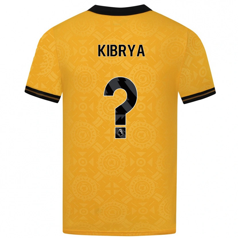 Danxen Mujer Camiseta Lucas Kibrya #0 Amarillo Negro 1ª Equipación 2025/26 La Camisa México