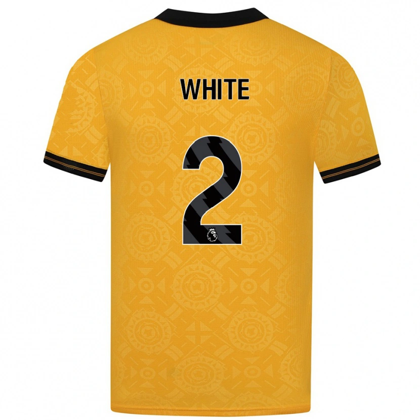 Danxen Mujer Camiseta Alfie White #2 Amarillo Negro 1ª Equipación 2025/26 La Camisa México