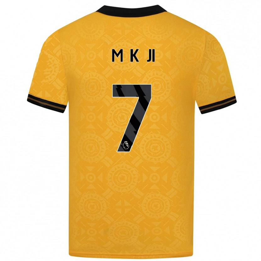 Danxen Mujer Camiseta Min-Kyu Ji #7 Amarillo Negro 1ª Equipación 2025/26 La Camisa México