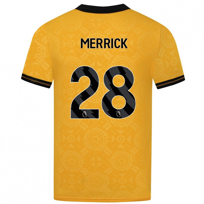 Danxen Mujer Camiseta Beth Merrick #28 Amarillo Negro 1ª Equipación 2025/26 La Camisa México