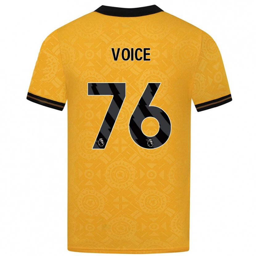 Danxen Mujer Camiseta Caden Voice #76 Amarillo Negro 1ª Equipación 2025/26 La Camisa México