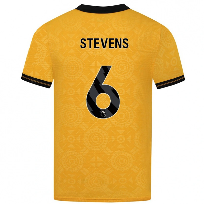 Danxen Mujer Camiseta Mason Stevens #6 Amarillo Negro 1ª Equipación 2025/26 La Camisa México