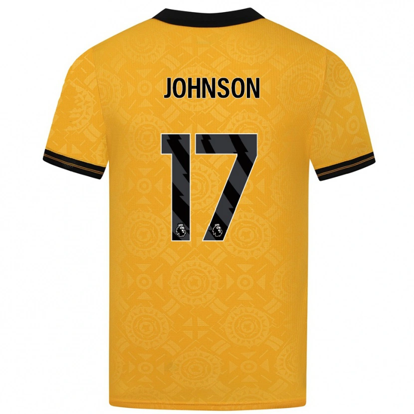 Danxen Mujer Camiseta Katie Johnson #17 Amarillo Negro 1ª Equipación 2025/26 La Camisa México