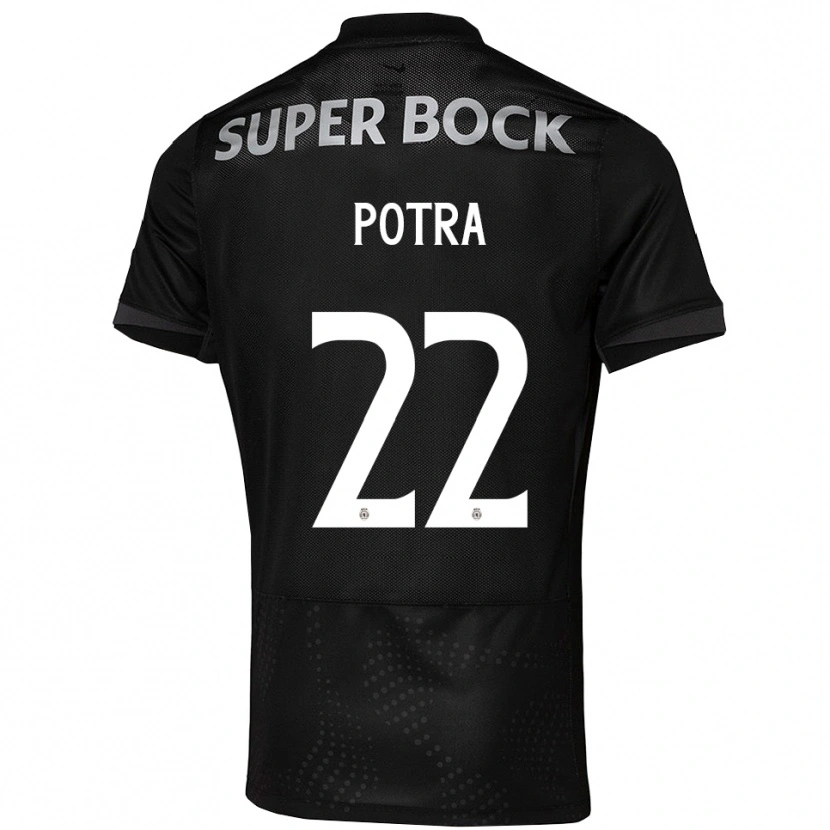 Danxen Mujer Camiseta Catarina Potra #22 Negro Blanco 2ª Equipación 2025/26 La Camisa México