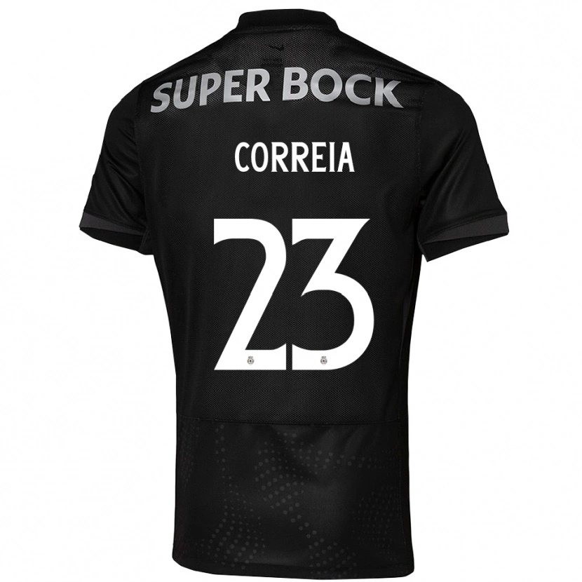 Danxen Mujer Camiseta Duarte Correia #23 Negro Blanco 2ª Equipación 2025/26 La Camisa México