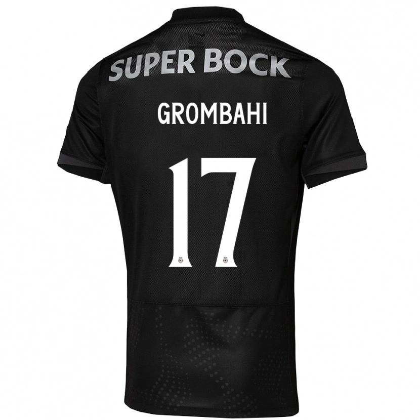 Danxen Mujer Camiseta Chris Grombahi #17 Negro Blanco 2ª Equipación 2025/26 La Camisa México