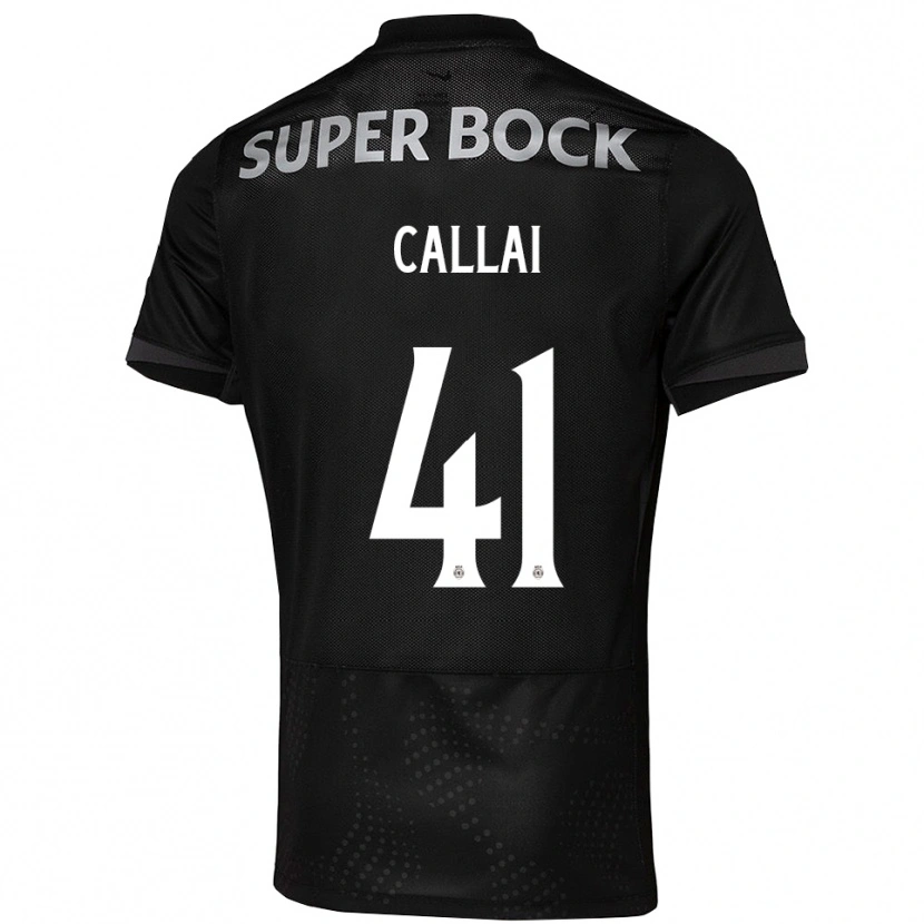 Danxen Mujer Camiseta Diego Callai #41 Negro Blanco 2ª Equipación 2025/26 La Camisa México