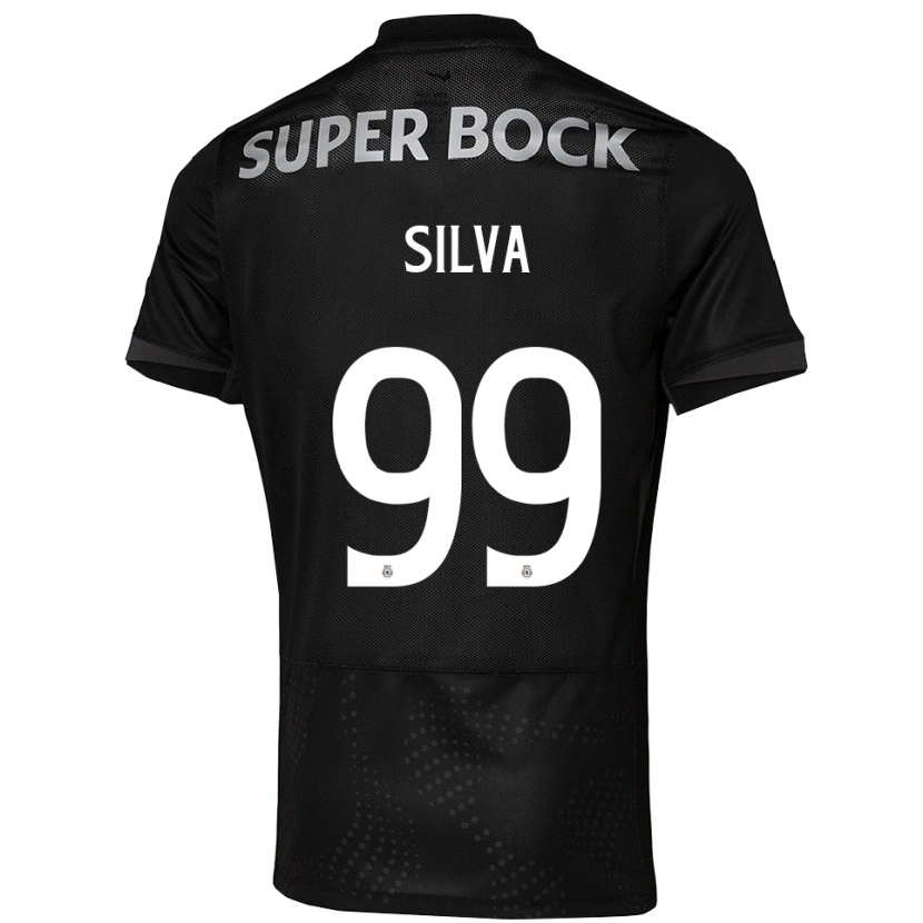 Danxen Mujer Camiseta Francisco Silva #99 Negro Blanco 2ª Equipación 2025/26 La Camisa México