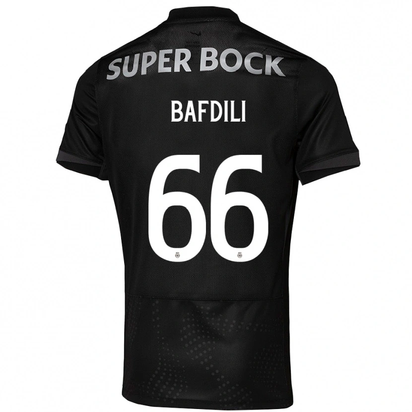 Danxen Mujer Camiseta Zaïd Bafdili #66 Negro Blanco 2ª Equipación 2025/26 La Camisa México
