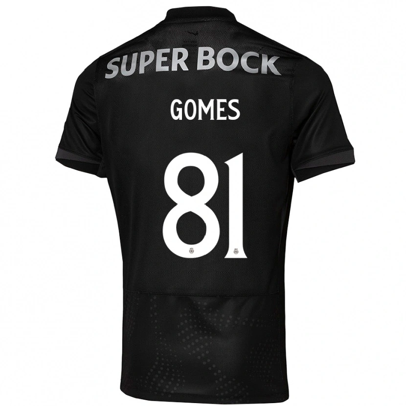 Danxen Mujer Camiseta Salvador Gomes #81 Negro Blanco 2ª Equipación 2025/26 La Camisa México
