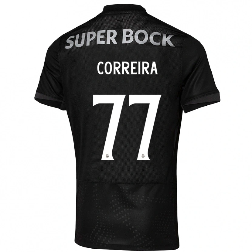 Danxen Mujer Camiseta Alicia Figueiredo Lima Correia #77 Negro Blanco 2ª Equipación 2025/26 La Camisa México