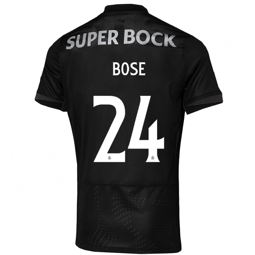 Danxen Mujer Camiseta Ria Bose #24 Negro Blanco 2ª Equipación 2025/26 La Camisa México