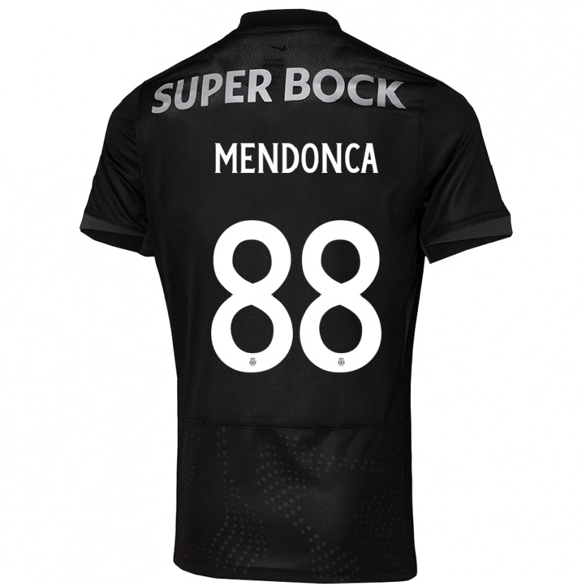 Danxen Mujer Camiseta Manuel Mendonça #88 Negro Blanco 2ª Equipación 2025/26 La Camisa México