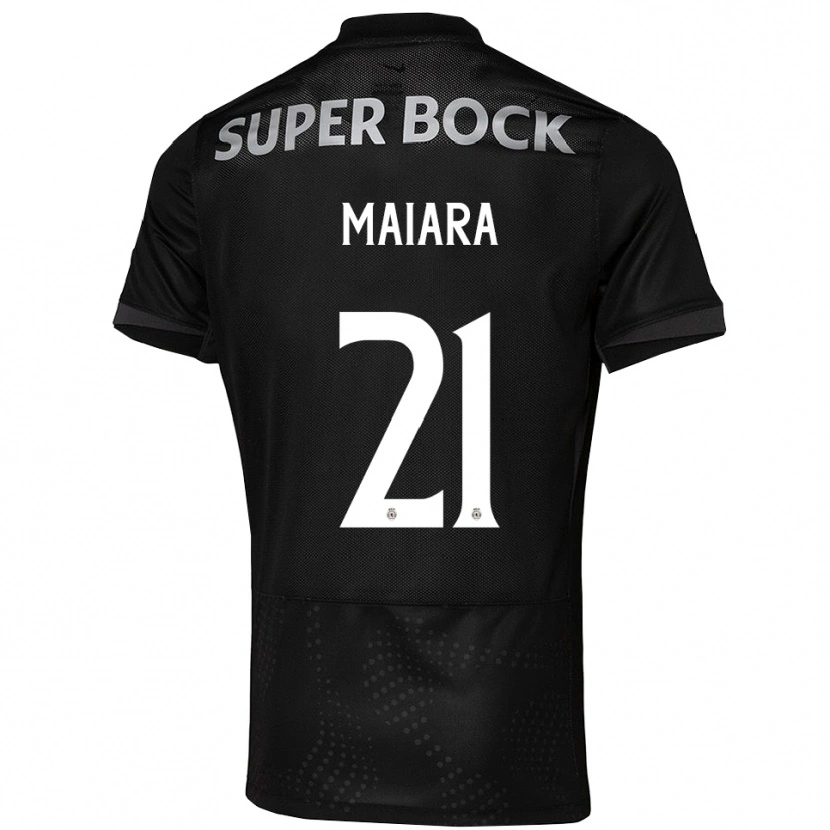 Danxen Mujer Camiseta Maiara Carolina Niehues #21 Negro Blanco 2ª Equipación 2025/26 La Camisa México