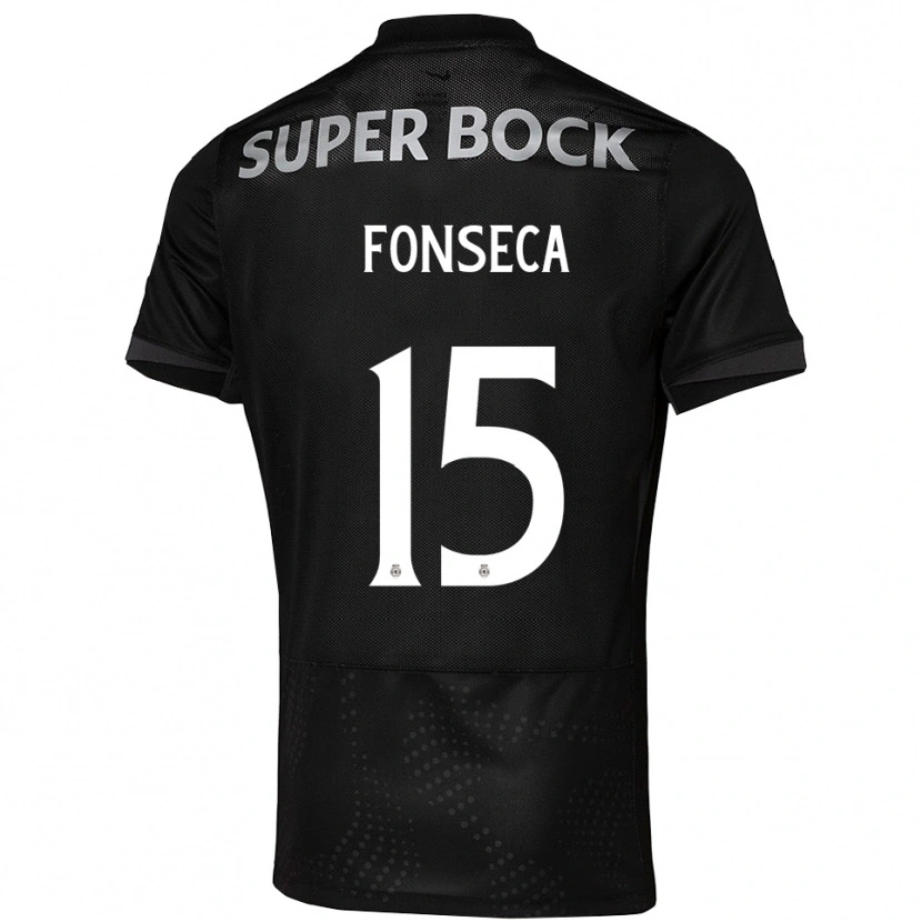 Danxen Mujer Camiseta Beatriz Fonseca #15 Negro Blanco 2ª Equipación 2025/26 La Camisa México