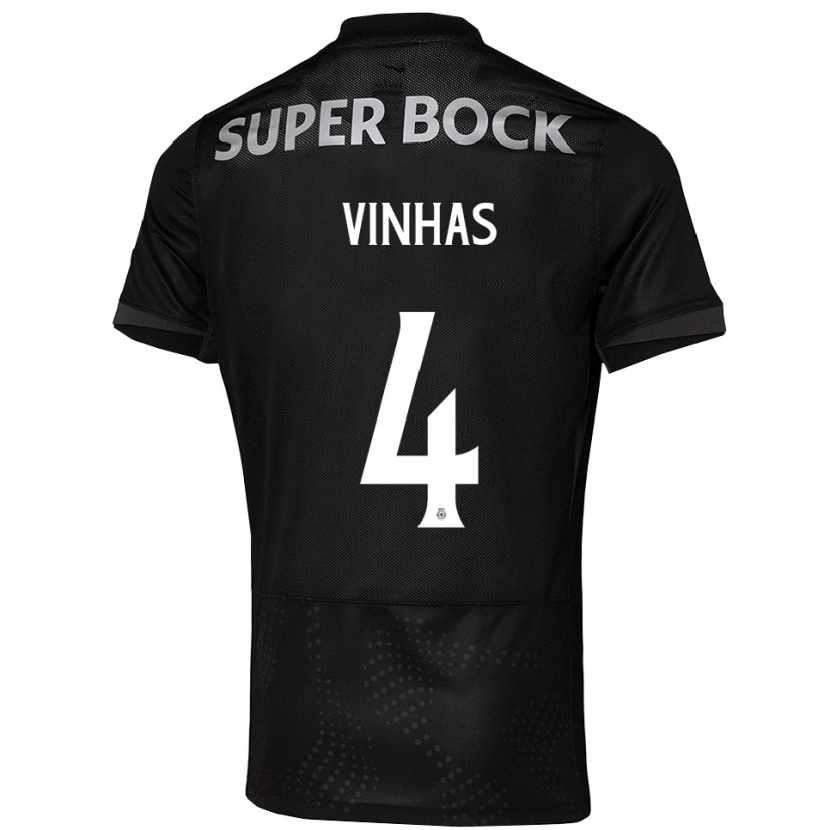 Danxen Mujer Camiseta Gabriela Vinhas #4 Negro Blanco 2ª Equipación 2025/26 La Camisa México