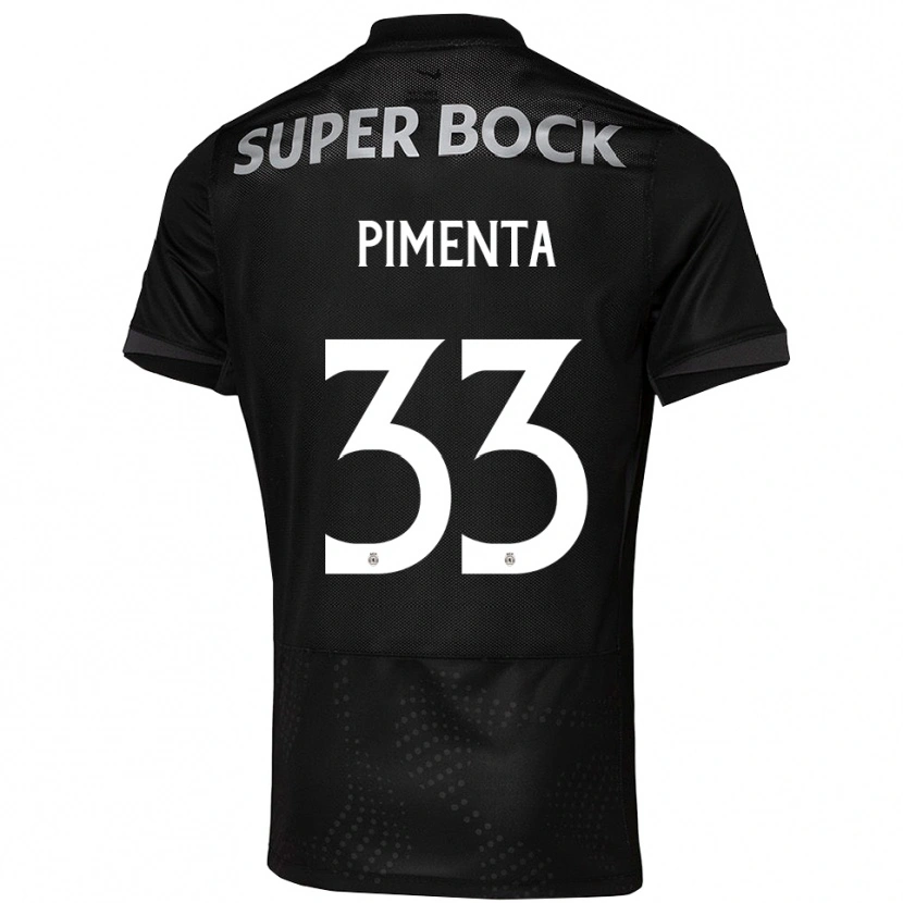 Danxen Mujer Camiseta Carolina Pimenta #33 Negro Blanco 2ª Equipación 2025/26 La Camisa México