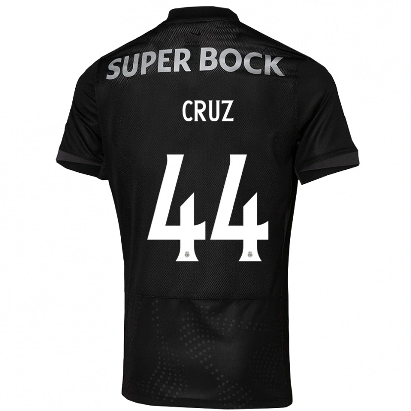 Danxen Mujer Camiseta Marco Cruz #44 Negro Blanco 2ª Equipación 2025/26 La Camisa México