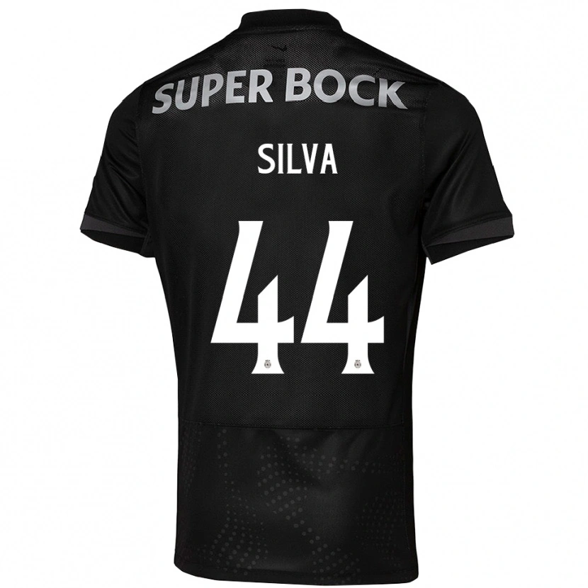 Danxen Mujer Camiseta Pedro Silva #44 Negro Blanco 2ª Equipación 2025/26 La Camisa México