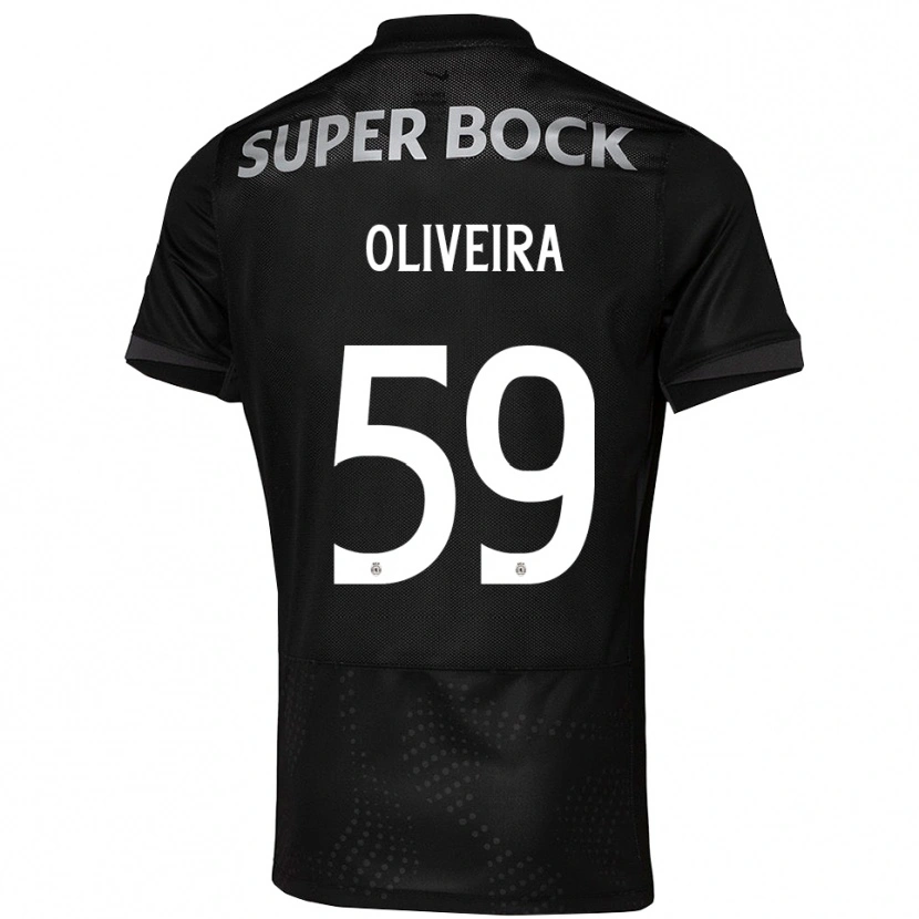 Danxen Mujer Camiseta Kauã Oliveira #59 Negro Blanco 2ª Equipación 2025/26 La Camisa México