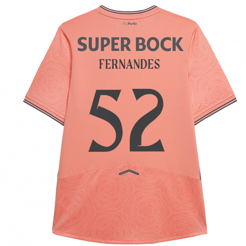 Danxen Mujer Camiseta Martim Fernandes #52 Rosa Marino 2ª Equipación 2025/26 La Camisa México