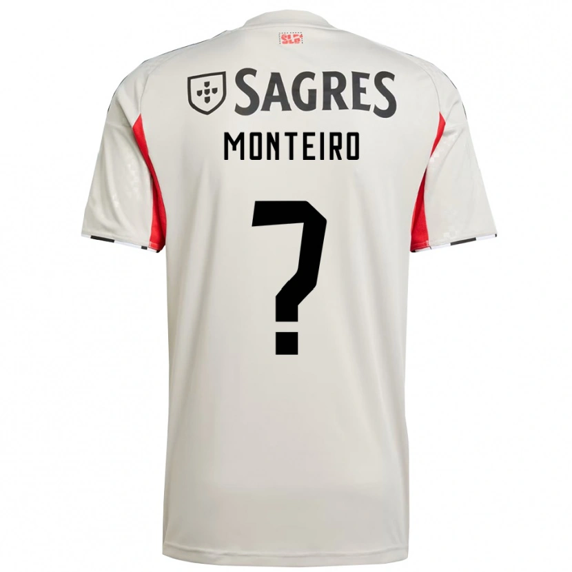 Danxen Mujer Camiseta Jair Monteiro #0 Blanco Roto Rojo 2ª Equipación 2025/26 La Camisa México