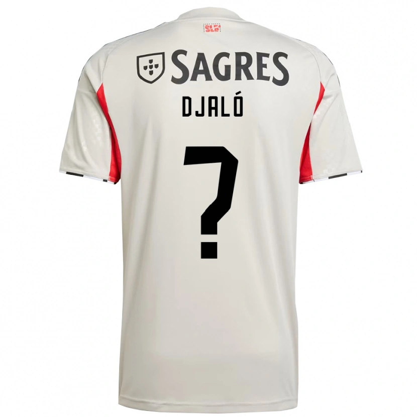 Danxen Mujer Camiseta Chrystyan Djaló #0 Blanco Roto Rojo 2ª Equipación 2025/26 La Camisa México