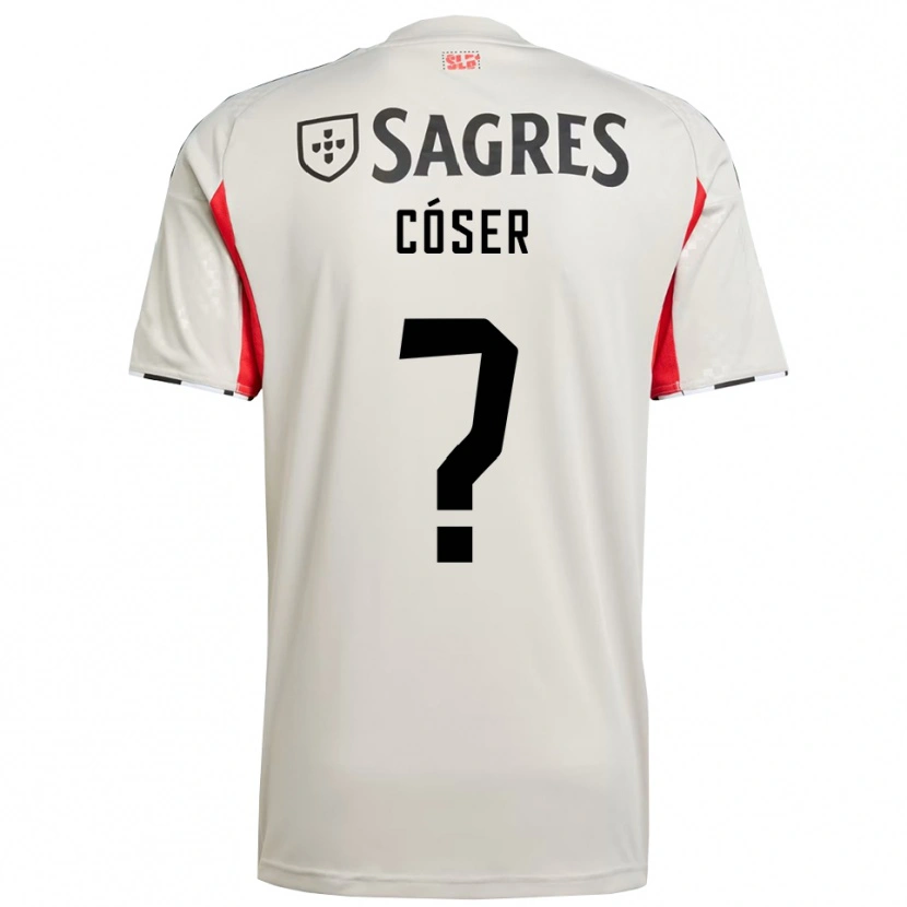 Danxen Mujer Camiseta Tiago Cóser #0 Blanco Roto Rojo 2ª Equipación 2025/26 La Camisa México