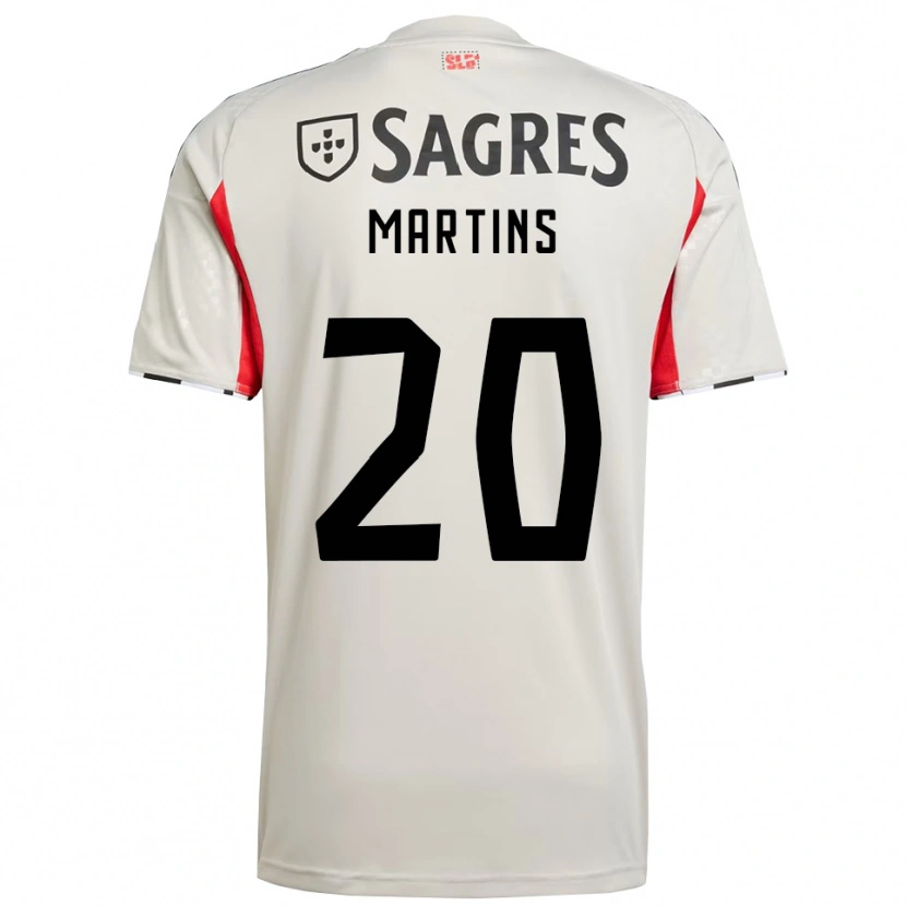 Danxen Mujer Camiseta Lara Martins #20 Blanco Roto Rojo 2ª Equipación 2025/26 La Camisa México