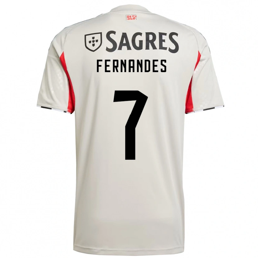 Danxen Mujer Camiseta Ricardo Fernandes #7 Blanco Roto Rojo 2ª Equipación 2025/26 La Camisa México