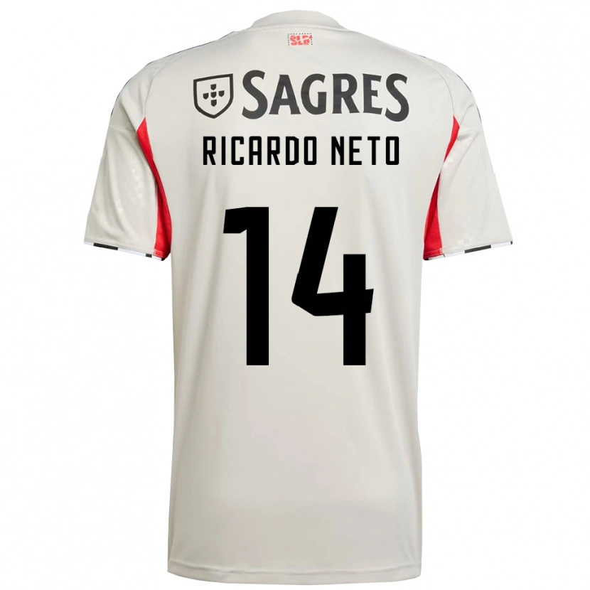 Danxen Mujer Camiseta Ricardo Neto #14 Blanco Roto Rojo 2ª Equipación 2025/26 La Camisa México