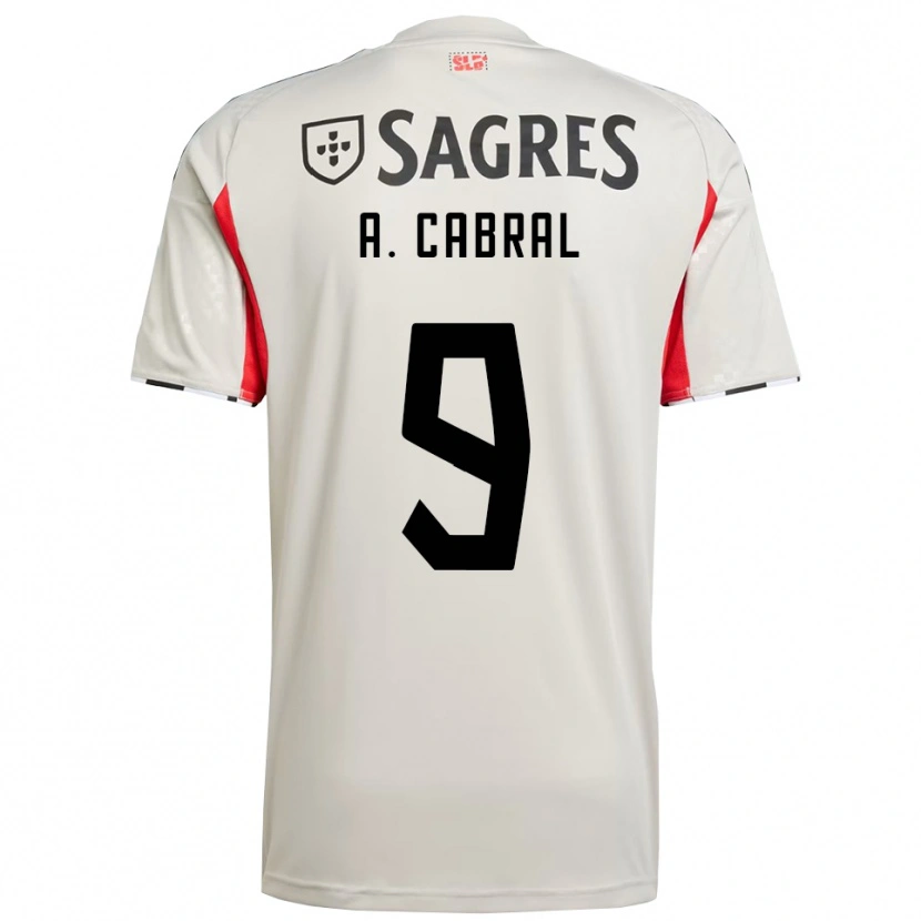 Danxen Mujer Camiseta Arthur Cabral #9 Blanco Roto Rojo 2ª Equipación 2025/26 La Camisa México